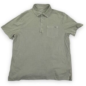 Vineyard Vines Polo Shirt Mens Large Cotton Pocket Logo Golf Preppy Surf Whale